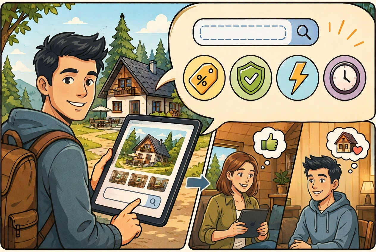 Ilustrace ke kroku 4: Hostitel ověří hosta podle e-mailu